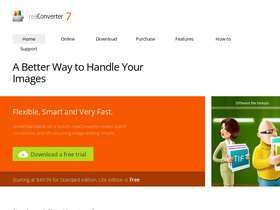 'reaconverter.com' screenshot