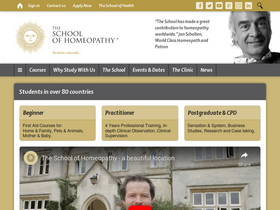 'homeopathyschool.com' screenshot