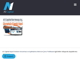'a1capital.com.tr' screenshot