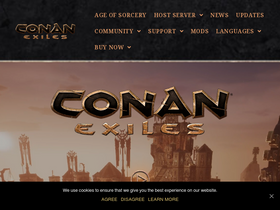 'conanexiles.com' screenshot
