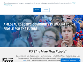 'firstinspires.org' screenshot