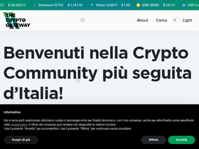 'thecryptogateway.it' screenshot