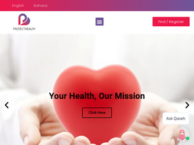 'protecthealth.com.my' screenshot