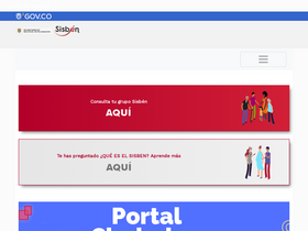 'sisben.gov.co' screenshot