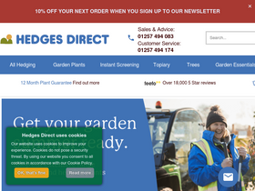 'hedgesdirect.co.uk' screenshot