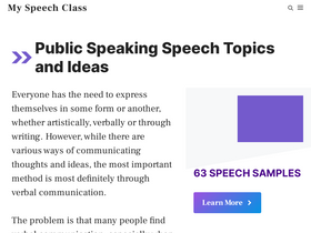 'myspeechclass.com' screenshot