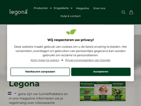 Legona homepage screenshot