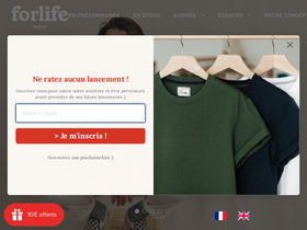 'forlife-paris.com' screenshot