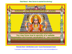'brahminsnet.com' screenshot