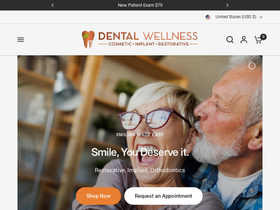 Dental Wellness and Implant Center homepage screenshot