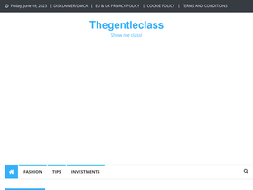 'thegentleclass.com' screenshot