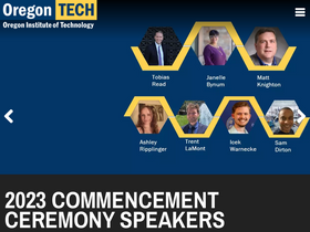 'oit.edu' screenshot