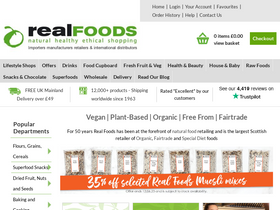 'realfoods.co.uk' screenshot