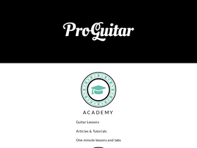 'proguitar.com' screenshot