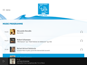 'radioswissclassic.ch' screenshot