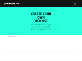 'tierlists.com' screenshot
