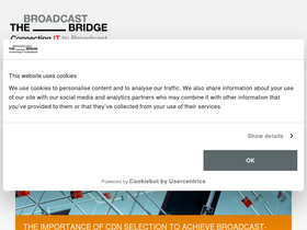 'thebroadcastbridge.com' screenshot