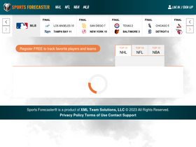 'sportsforecaster.com' screenshot