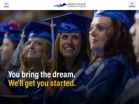 'frontrange.edu' screenshot