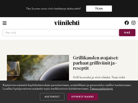 'viinilehti.fi' screenshot
