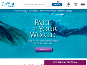 'finfunmermaid.com' screenshot