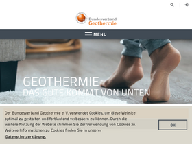 'geothermie.de' screenshot