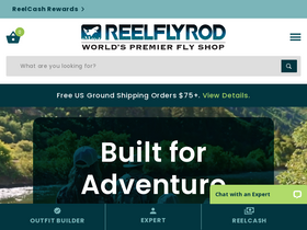 'reelflyrod.com' screenshot