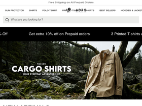 Adro homepage screenshot