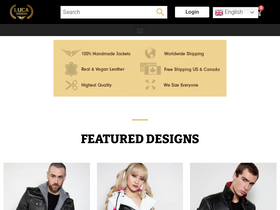 'lucajackets.com' screenshot