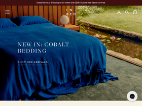 'inbedstore.com' screenshot