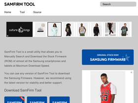 'samfirmtool.com' screenshot
