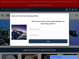 'deepbluewatches.com' screenshot