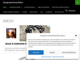'liturgiadashoras.online' screenshot