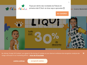 'afabula.com.br' screenshot