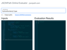 'jsonpath.com' screenshot