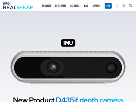 'intelrealsense.com' screenshot