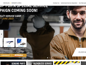 'chevrolet.co.in' screenshot