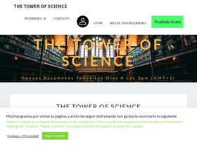 'thetowerofscience.com' screenshot