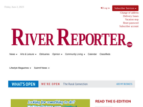 'riverreporter.com' screenshot