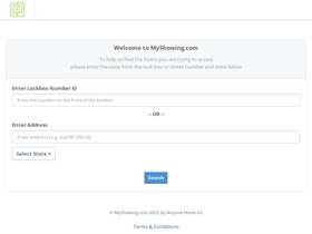 'myshowing.com' screenshot