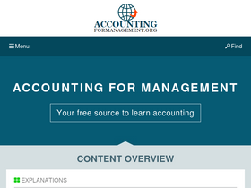 'accountingformanagement.org' screenshot