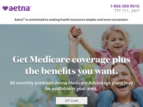 'aetna-medicareadvantage.com' screenshot