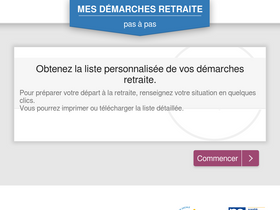 'mesdemarchesretraite.fr' screenshot