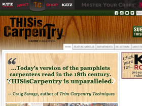 'thisiscarpentry.com' screenshot