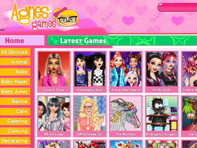 'agnesgames.com' screenshot