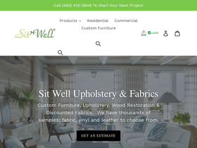 sitwellfabrics.com homepage screenshot