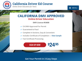 'californiadriveredcourse.com' screenshot