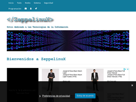 'zeppelinux.es' screenshot