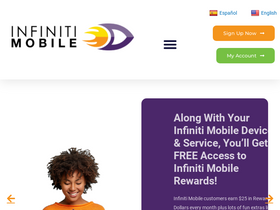 'infinitimobile.com' screenshot
