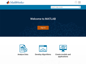 'matlab.com' screenshot